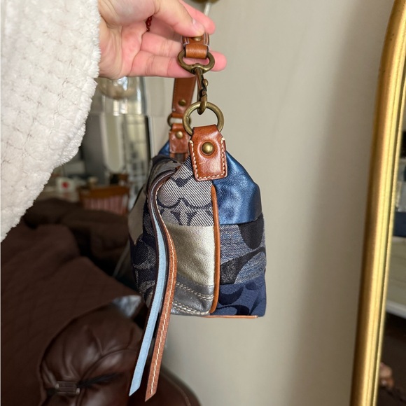 SOLD Coach Denim Mini Patchwork Bag - Picture 3 of 7